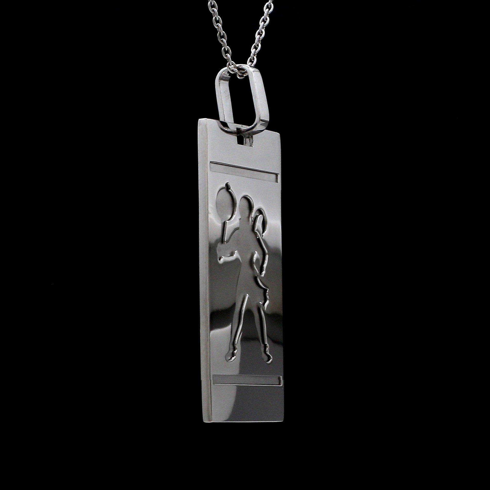 Platinum Double Side Pendant JL PT Hanuman & Ganesh Ji