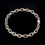 Load image into Gallery viewer, Men of Platinum| 5.75mm Platinum &amp; Rose Gold Bracelet for Men JL PTB 1281
