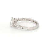 Load image into Gallery viewer, 70-Pointer Princess Cut Solitaire Diamond Shank Platinum Ring JL PT 1313-B   Jewelove.US
