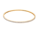 Load image into Gallery viewer, 18K Gold with Diamonds Single Line Eternity Bangle JL AU B 101
