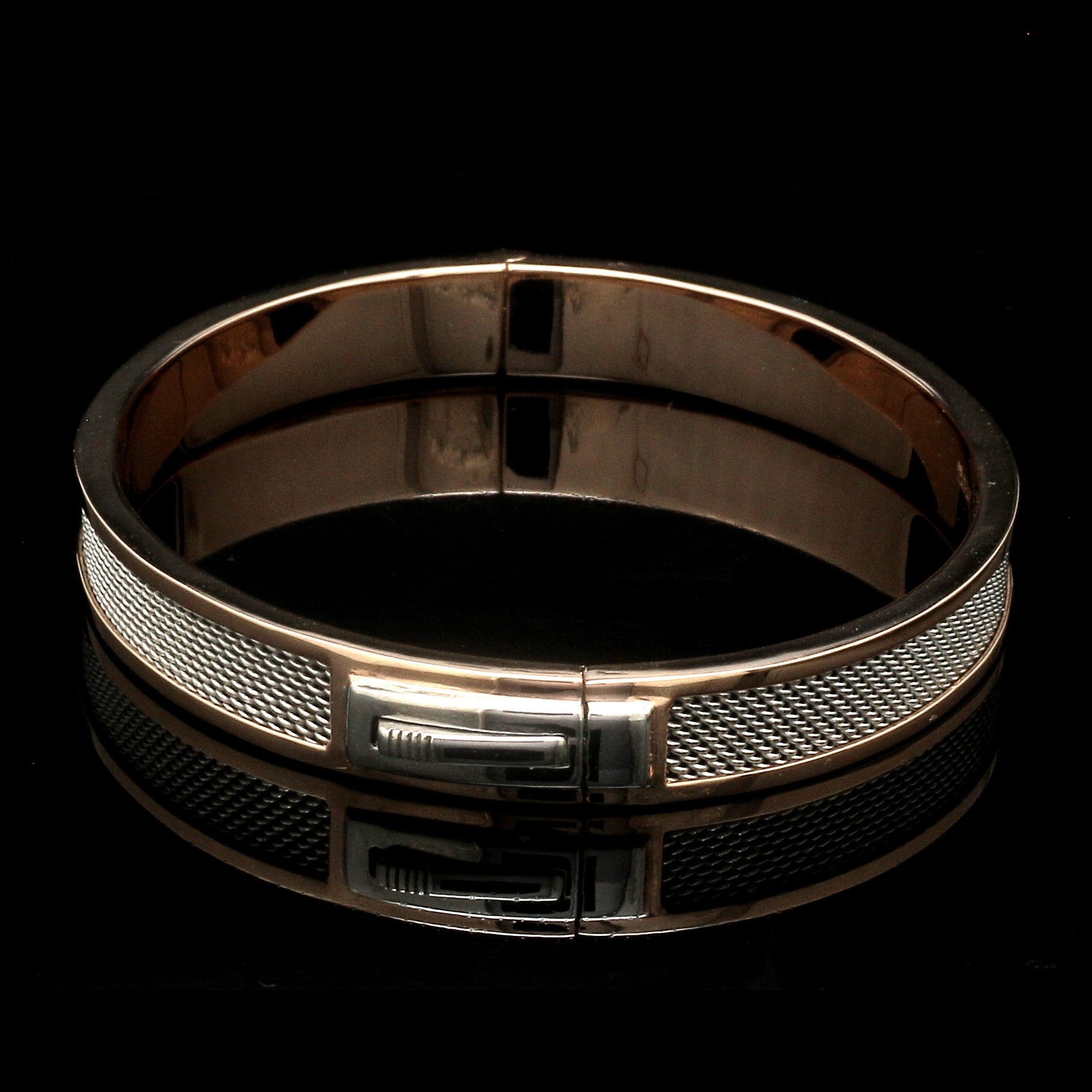 Men of Platinum | 8mm Bracelet with Rose Gold for Men JL PTB 1237