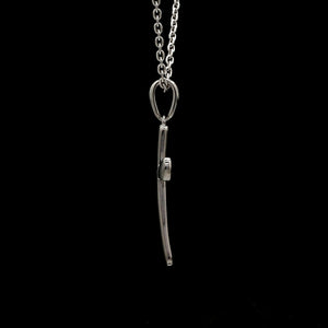 Plain Platinum Cross Pendant with Matte Finish JL PT P 243-A   Jewelove