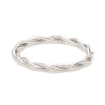 Load image into Gallery viewer, Plain Platinum Rope Ring for Women JL PT 1386
