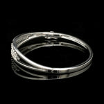 Load image into Gallery viewer, Designer Oval Platinum Bracelet with Diamonds SJ PTB 109
