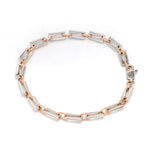 Load image into Gallery viewer, 5.25mm Platinum &amp; Rose Gold Bracelet for Men JL PTB 1280
