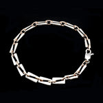 Load image into Gallery viewer, 5.25mm Platinum &amp; Rose Gold Bracelet for Men JL PTB 1280
