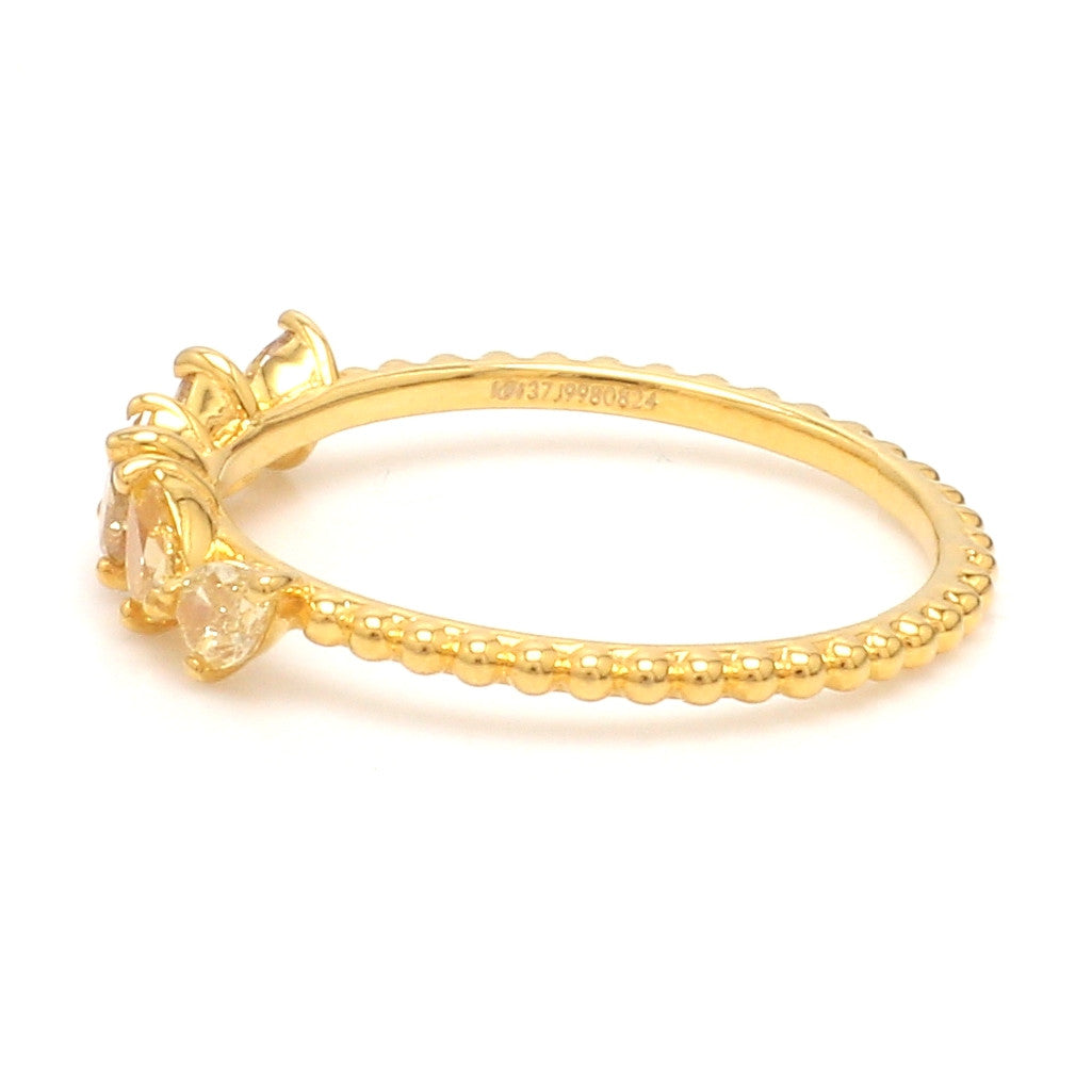 18K Yellow Gold Ring with Yellow Diamond JL AU 128