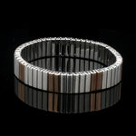 Load image into Gallery viewer, Platinum &amp; 18K Rose Gold Flexible Bracelet for Men JL PTB 1232
