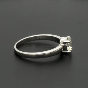 1-Carat Lab Grown Solitaire Platinum Engagement Ring JL PT LG G 1269-B