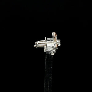 Platinum Rose Gold Diamond Earrings for Women JL PT E 348