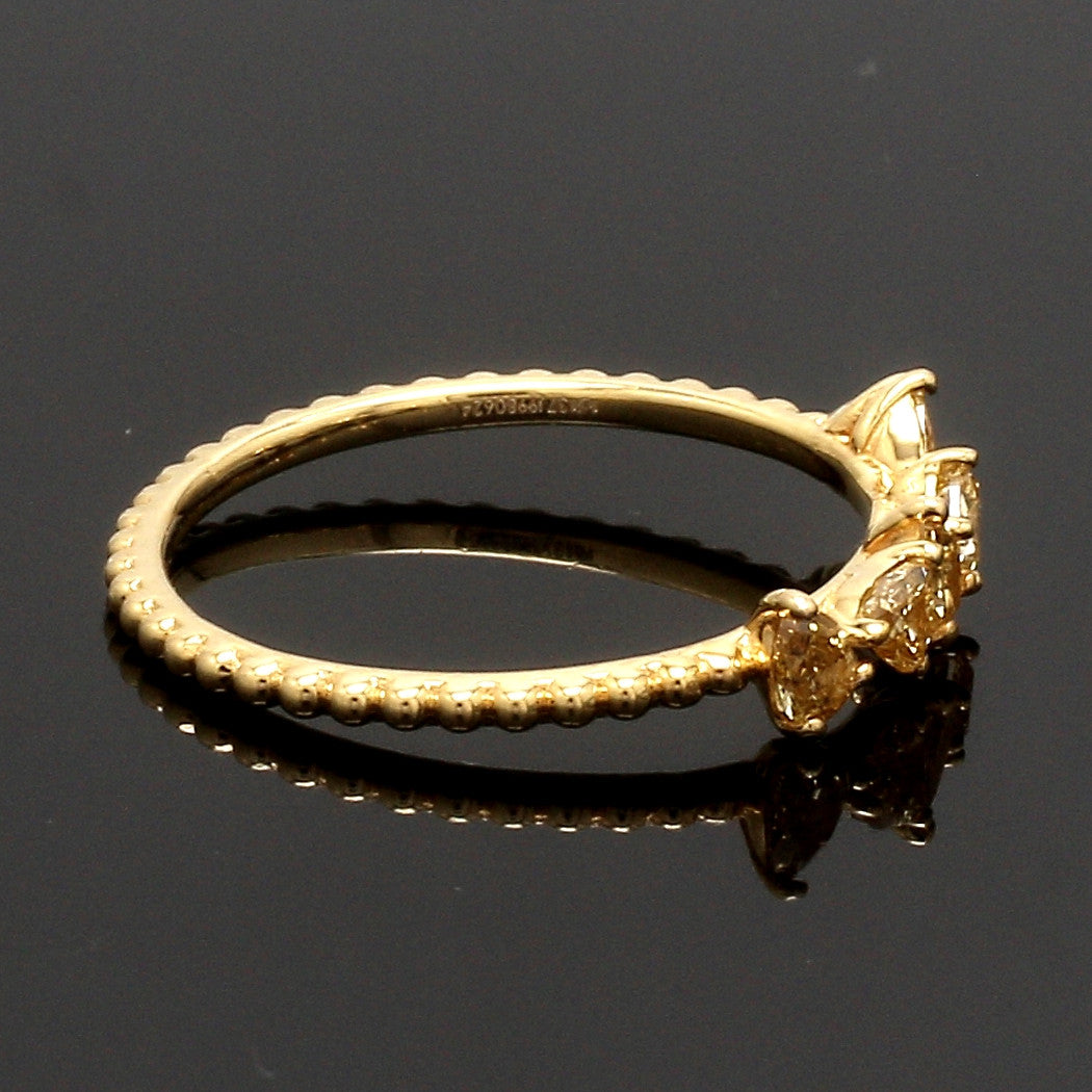 18K Yellow Gold Ring with Yellow Diamond JL AU 127