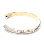 Load image into Gallery viewer, Unisex Platinum Rose Gold Open Kada Hi-Polish JL PTB 736R
