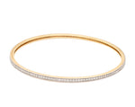 Load image into Gallery viewer, 18K Gold with Diamonds Single Line Eternity Bangle JL AU B 101
