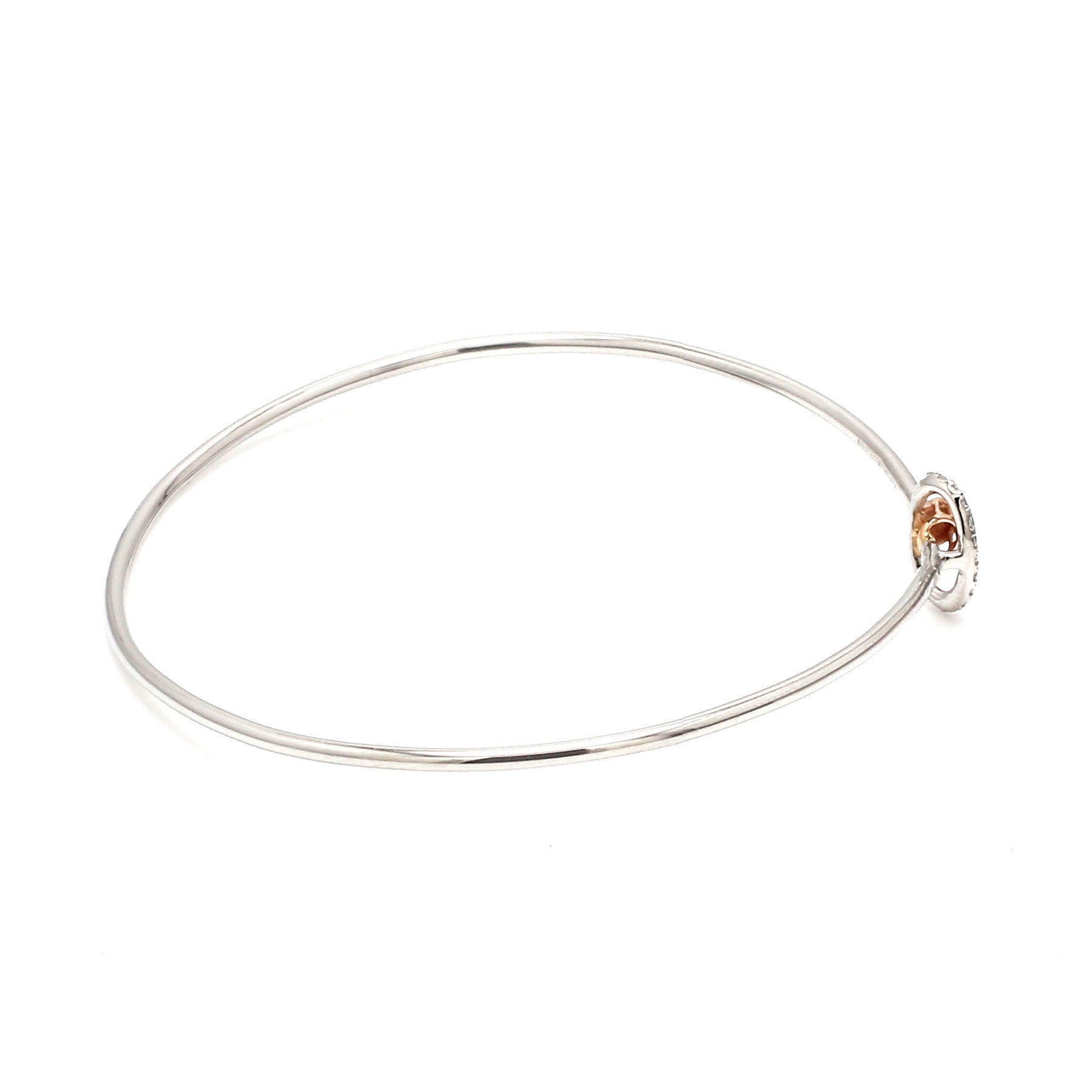 Evara Platinum Rose Gold Diamond Bracelet for Women JL PTB 1284