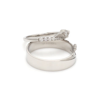 Platinum Diamond Couple Ring JL PT 1364