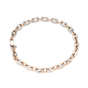 5.25mm Platinum & Rose Gold Bracelet for Men JL PTB 1278