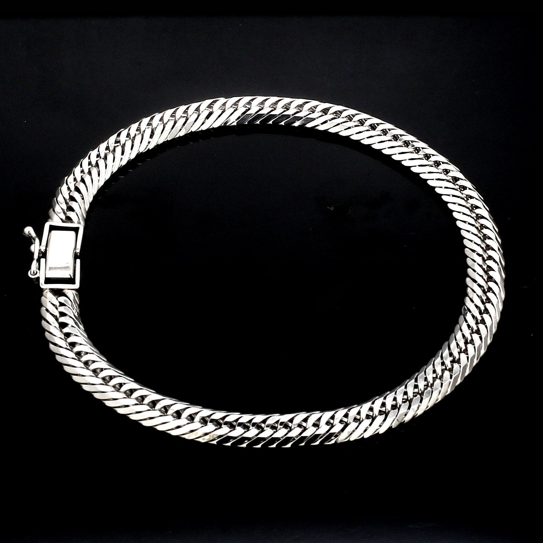 6mm Japanese Platinum Cuban Bracelet for Men JL PTB 1176-A