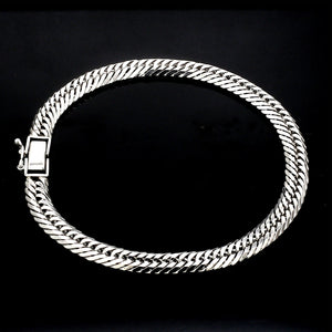 6mm Japanese Platinum Cuban Bracelet for Men JL PTB 1176-A