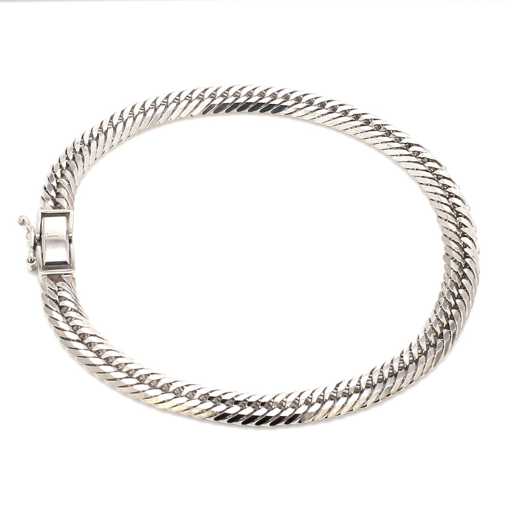 6mm Japanese Platinum Cuban Bracelet for Men JL PTB 1176-A