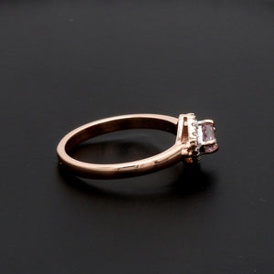 18K Rose Gold Ring with Pink Diamond for Women JL AU 100   Jewelove.US