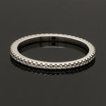 Load image into Gallery viewer, Thin Half Eternity Diamond Ring in Platinum JL PT 284-A
