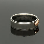 Load image into Gallery viewer, Platinum Ring with Rose Gold Jaguar for Men JL PT 1308   Jewelove.US
