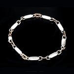 Load image into Gallery viewer, 4.75mm Platinum &amp; Rose Gold Bracelet for Men JL PTB 1279
