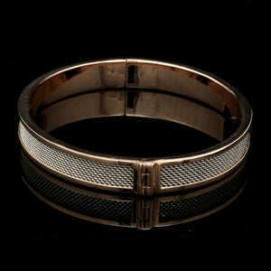 Men of Platinum | 8mm Bracelet with Rose Gold for Men JL PTB 1237