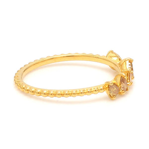 18K Yellow Gold Ring with Yellow Diamond JL AU 128