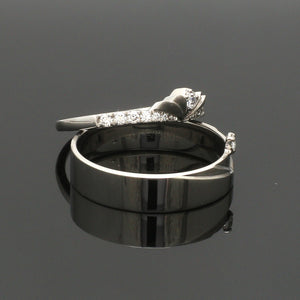 Platinum Diamond Couple Ring JL PT 1364