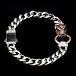 Load image into Gallery viewer, Platinum Rose Gold Jaguar Diamond Bracelet for Men JL PTB 1233
