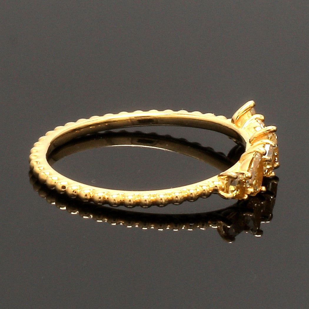 18K Yellow Gold Ring with Yellow Diamond JL AU 126