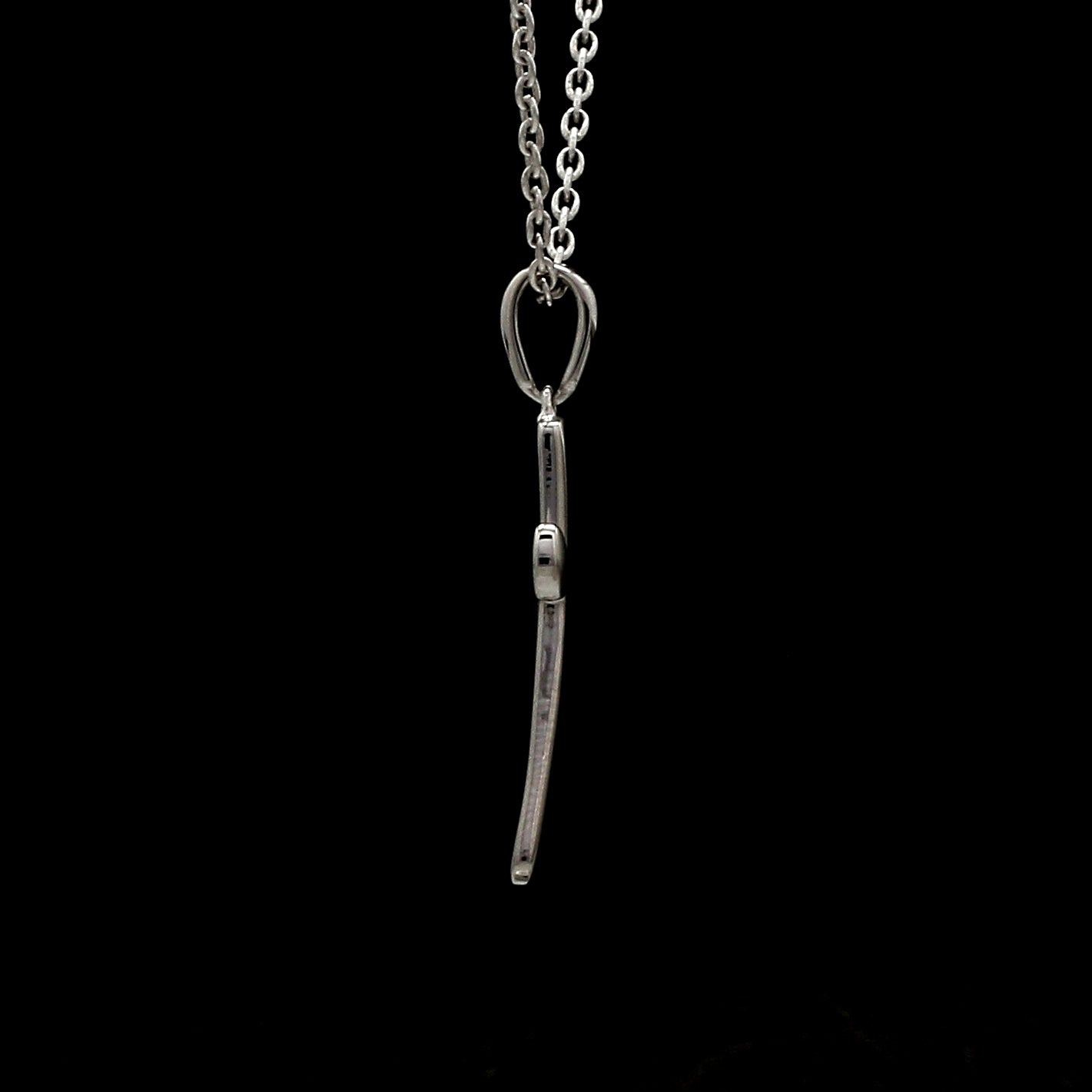 Plain Platinum Cross Pendant with Matte Finish JL PT P 243-A   Jewelove