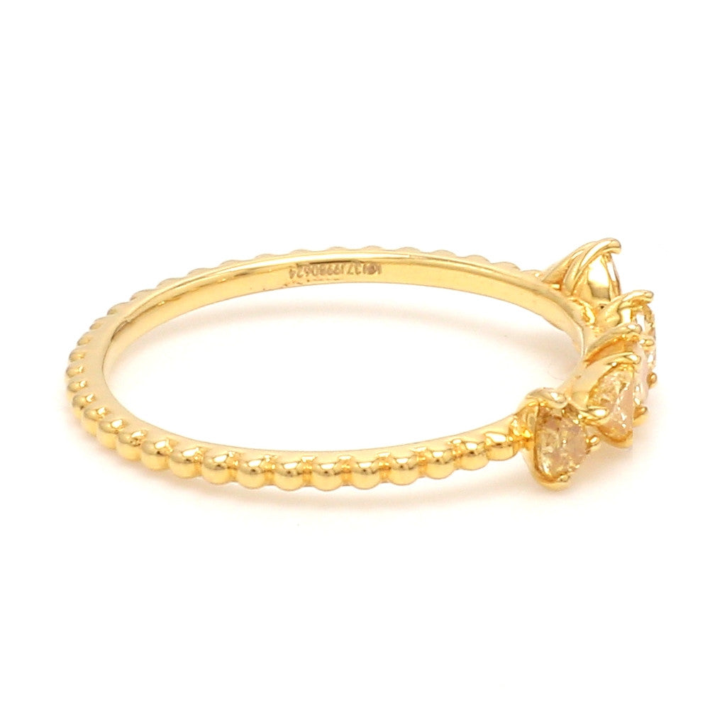 18K Yellow Gold Ring with Yellow Diamond JL AU 127