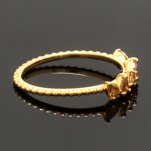 18K Yellow Gold Ring with Yellow Diamond JL AU 128