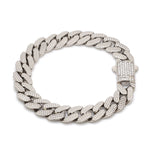 Load image into Gallery viewer, Men of Platinum | Diamond Cut Bracelet with Diamond Lock for Men JL PTB 1231
