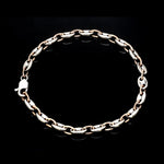 Load image into Gallery viewer, 5.25mm Platinum &amp; Rose Gold Bracelet for Men JL PTB 1278
