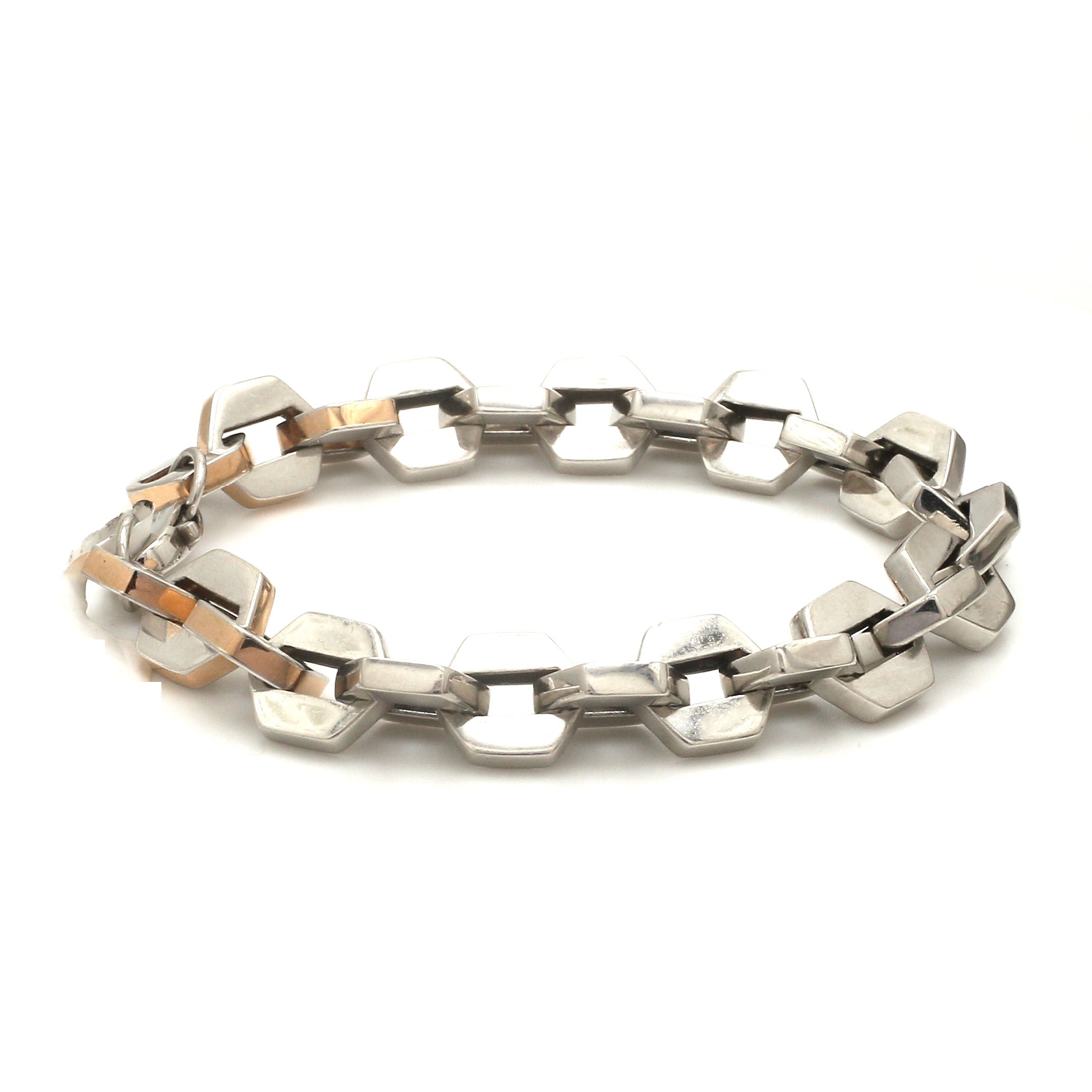 Men of Platinum | Designer Bracelet with Rose Gold for Men JL PTB 1190