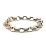 Load image into Gallery viewer, Men of Platinum | Designer Bracelet with Rose Gold for Men JL PTB 1190
