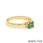 Load image into Gallery viewer, 18K Yellow Gold Emerald Diamond Ring JL AU 102   Jewelove.US
