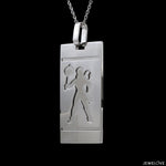 Load image into Gallery viewer, Platinum Double Side Pendant JL PT Hanuman &amp; Ganesh Ji
