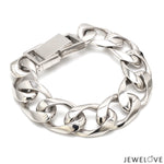 Load image into Gallery viewer, Platinum Heavy Bracelet for Men JL PTB 1183-A
