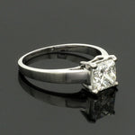 Load image into Gallery viewer, 1.00 cts Princess Cut Solitaire Platinum Ring JL PT RS PR 130
