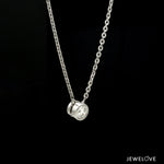 Load image into Gallery viewer, Single Diamond Pendant Platinum Chain JL PT CH 1317
