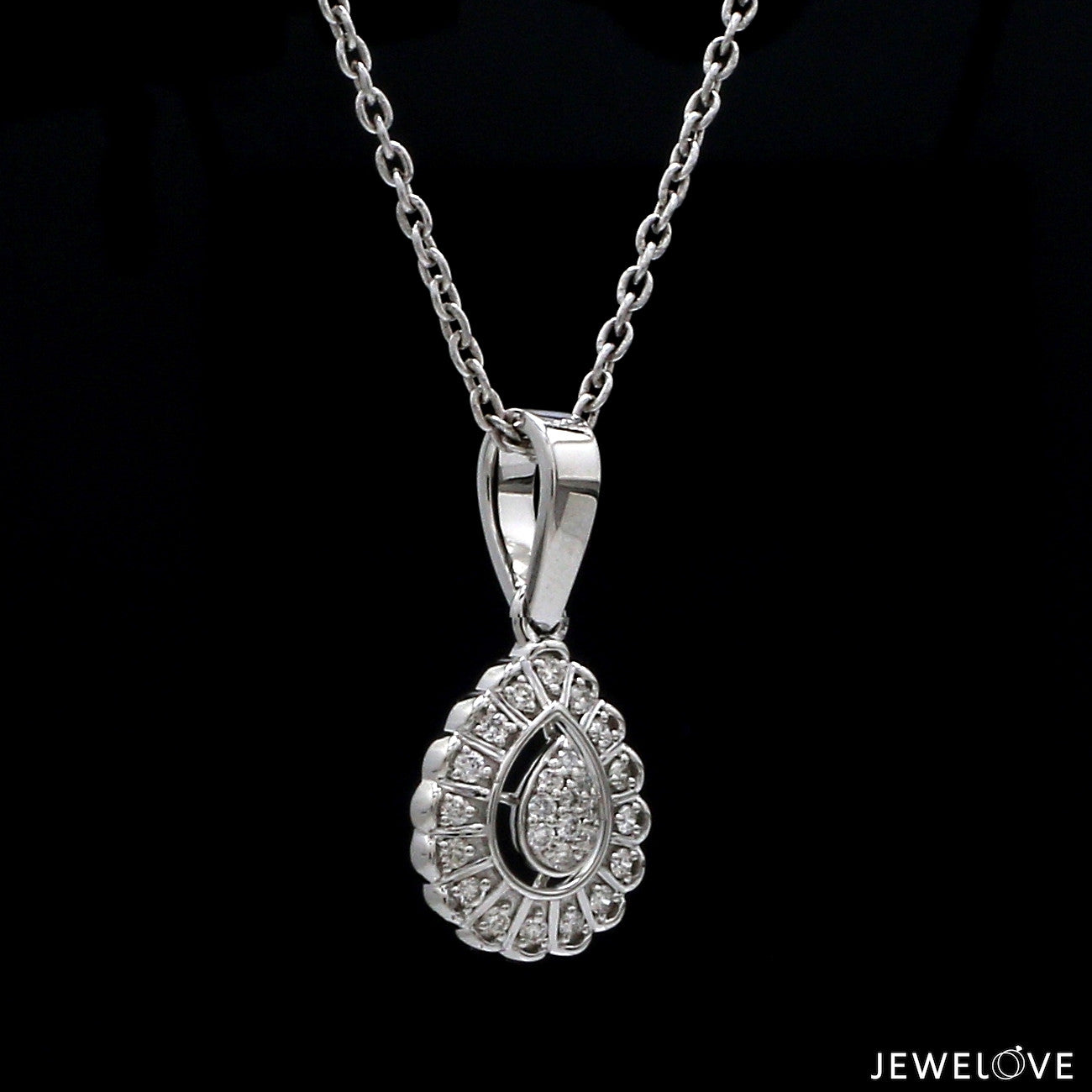 Platinum with Diamond Pendant Set for Women JL PT P 2448