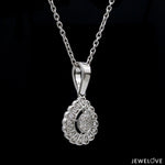 Load image into Gallery viewer, Platinum with Diamond Pendant Set for Women JL PT P 2448
