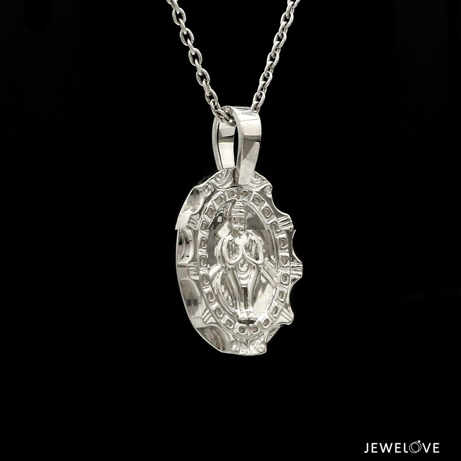 Hanuman Ji Pendant in Platinum JL PT Hanuman-2