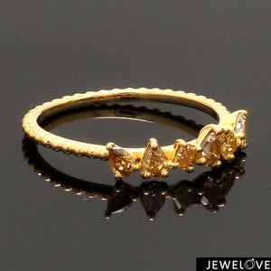 18K Yellow Gold Ring with Yellow Diamond JL AU 128