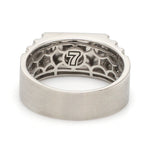 Load image into Gallery viewer, Men of Platinum | Heavy Black Enamel Ring for Men JL PT MSD 1371
