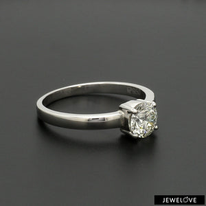 50-Pointer Lab Grown Solitaire Platinum Engagement Ring JL PT LG G 1269